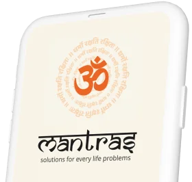 Mantras App on a phone